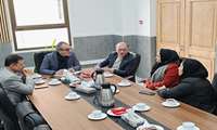 Holding a Meeting with the Finance Director and Experts with the New Vice Chancellor for International Affairs